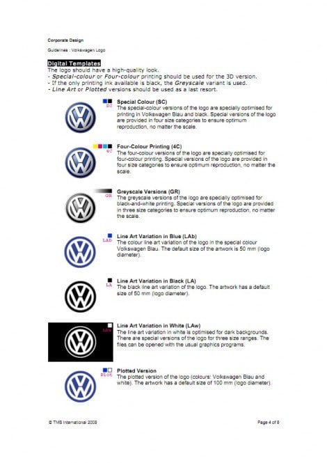 cool vw logo