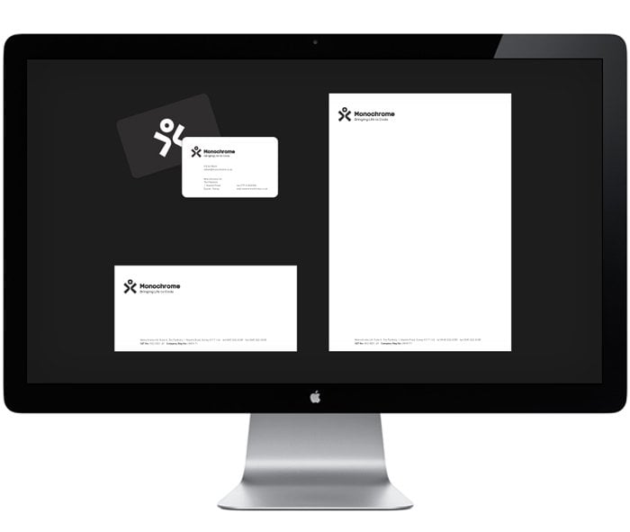 monochrome identity design