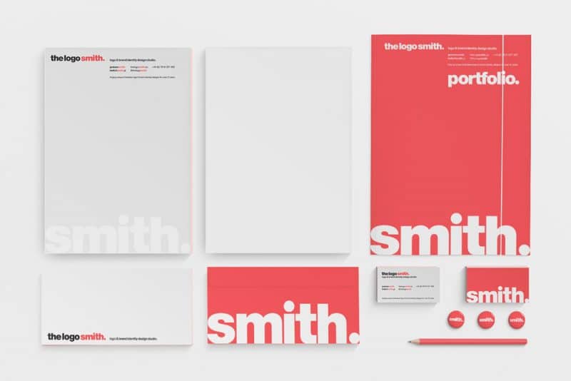 Logo Design Brief for The Logo Smith Stationery Mock up Freelance Logo Design Company