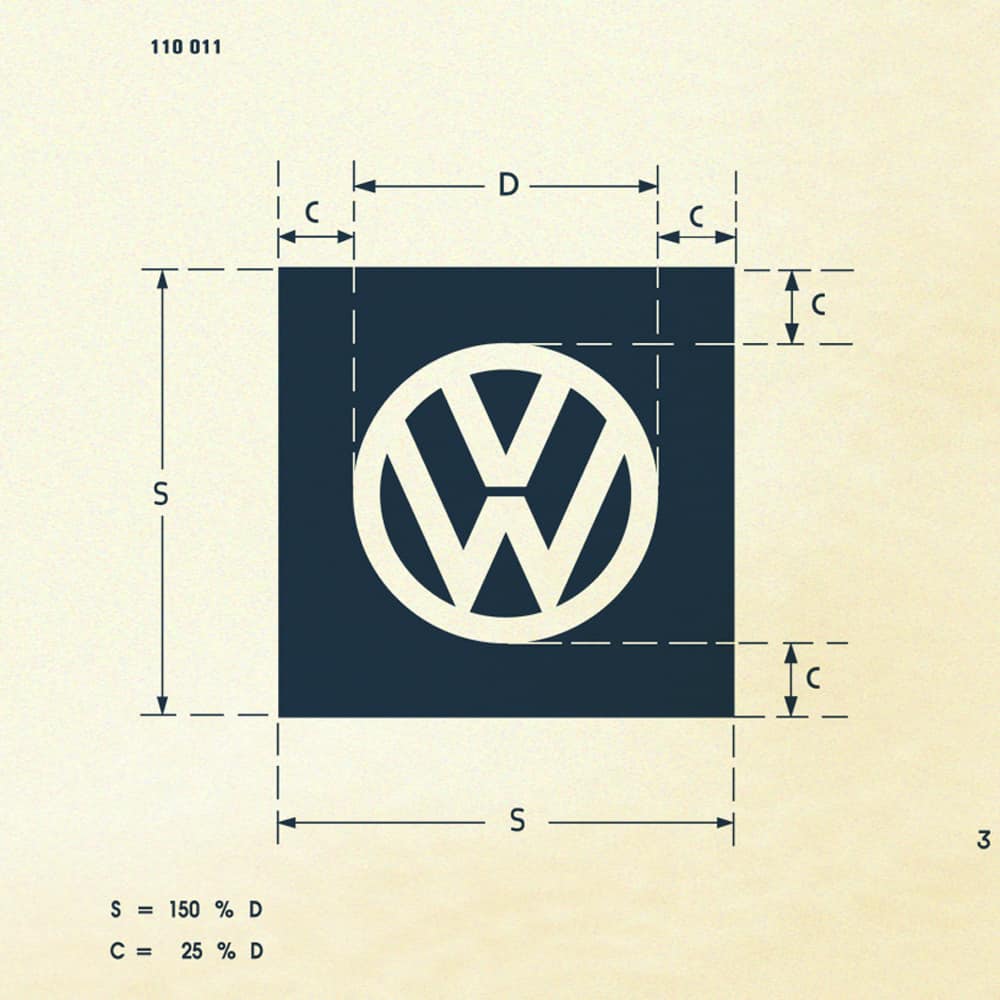 Old VW logo specs will make you grateful for Illustrator