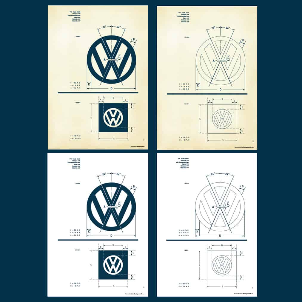 Old VW logo specs will make you grateful for Illustrator