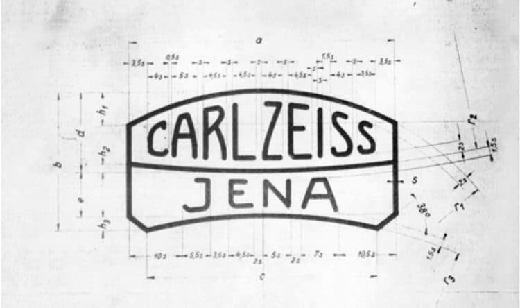 Vintage Carl Zeiss Jenna Logo Specification Sheet