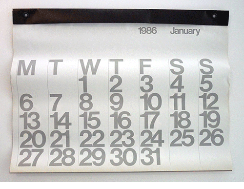 Stendig Calendar 1986 Colour version