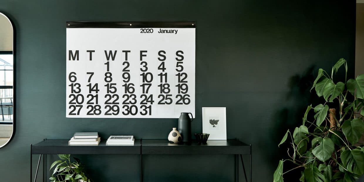 Stendig Calendar 2020 Designed the Legendary Massimo Vignelli