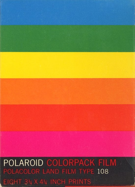 Original Polaroid Branding and Packaging by Paul Giambarba