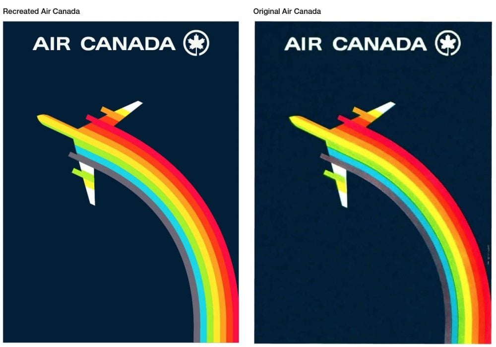 Vintage Air Canada Logo Poster Design designed by The Logo Smith