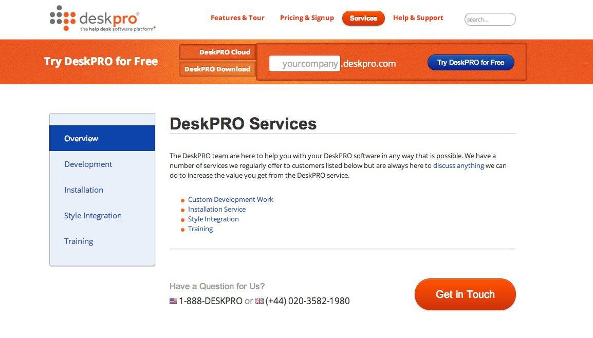 DeskPro Website