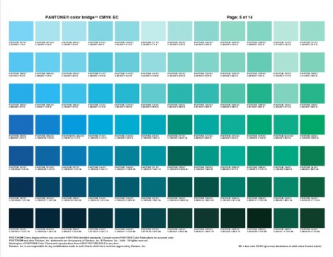 Pantone Color Bridge Plus and CMYK Cheat Sheets for Graphic Designers