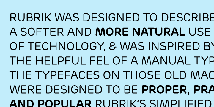 Rubrik Font By Miles Newlyn