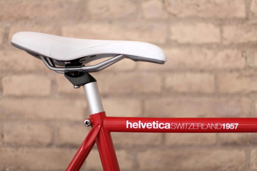 Helvetica Bike by Borja Garcia Studio