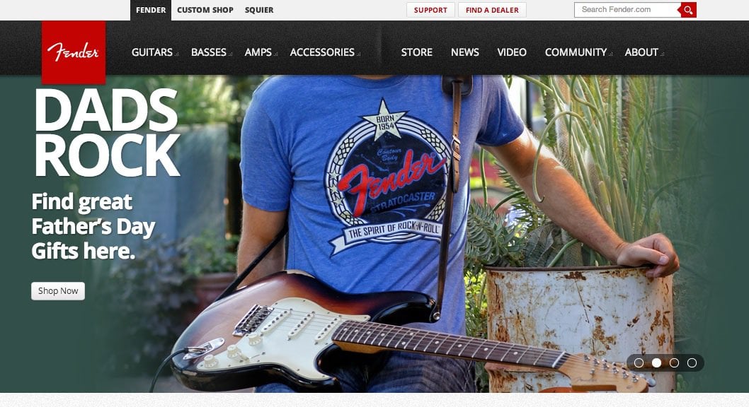 Fender Website