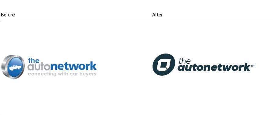 The autonetwork logo before after