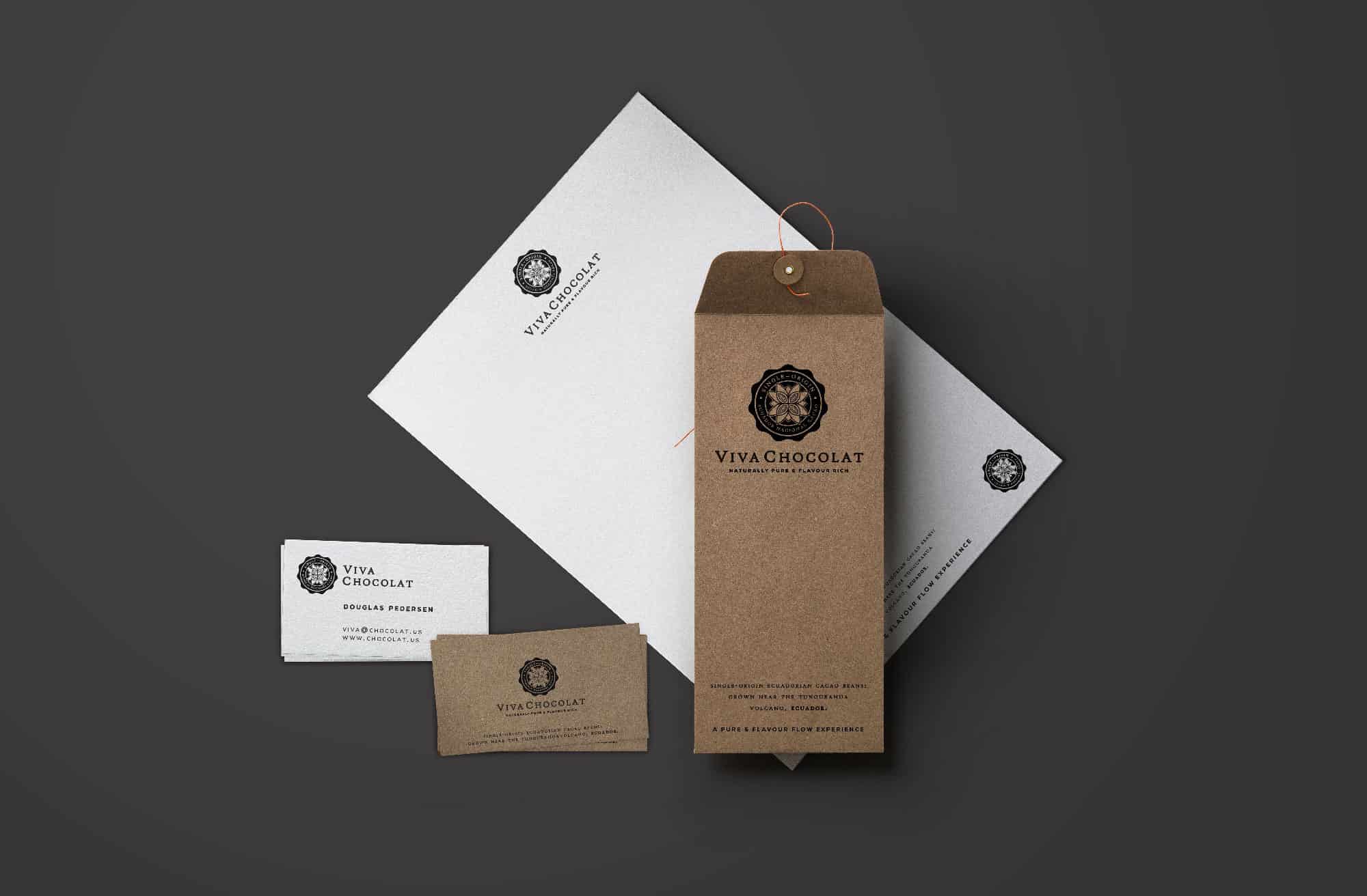 Couverture chocolate Viva Chocolat Logo & Brand Identity Designed by The Logo Smith