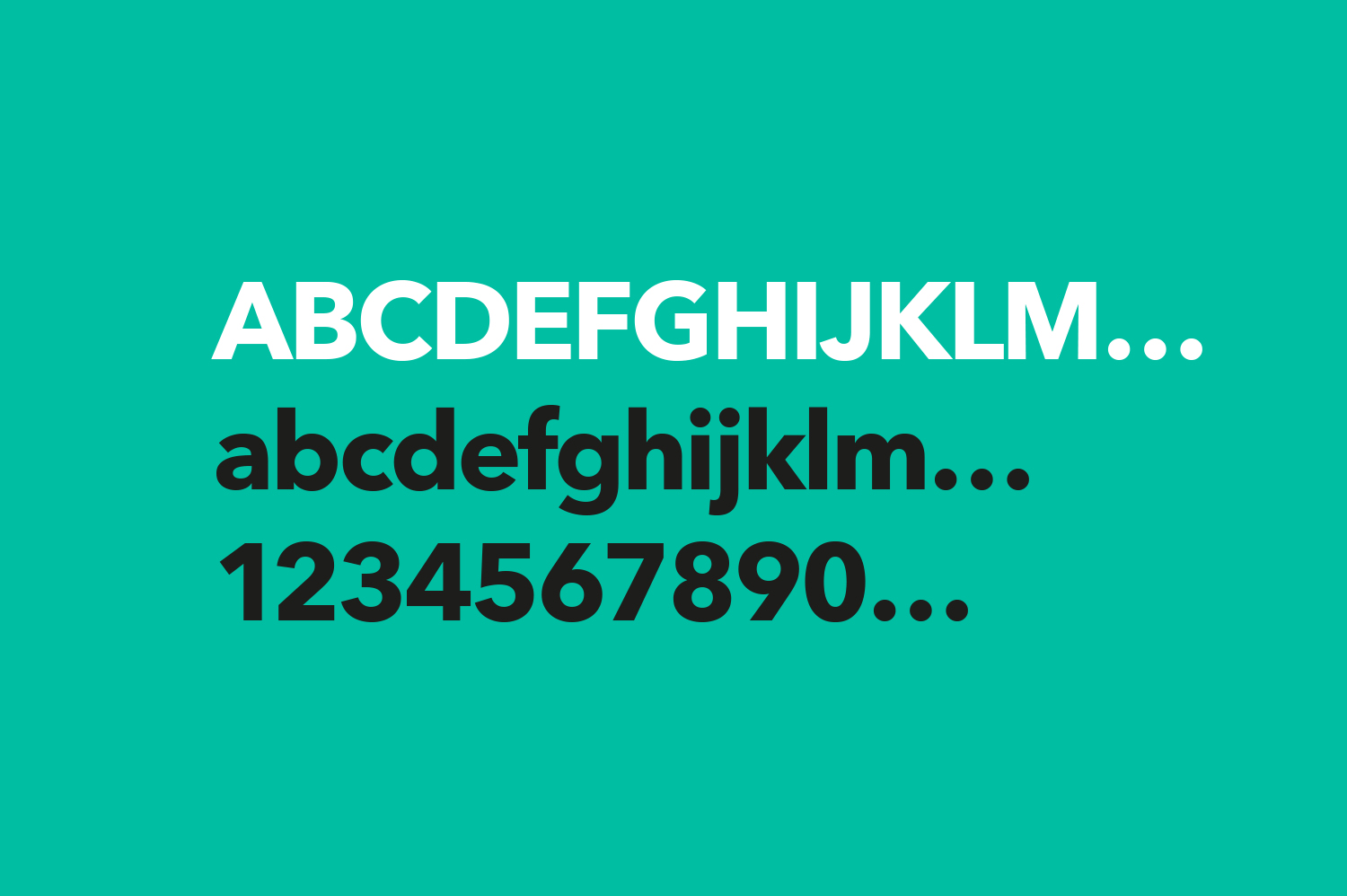 Excedr type design by Graham Smith