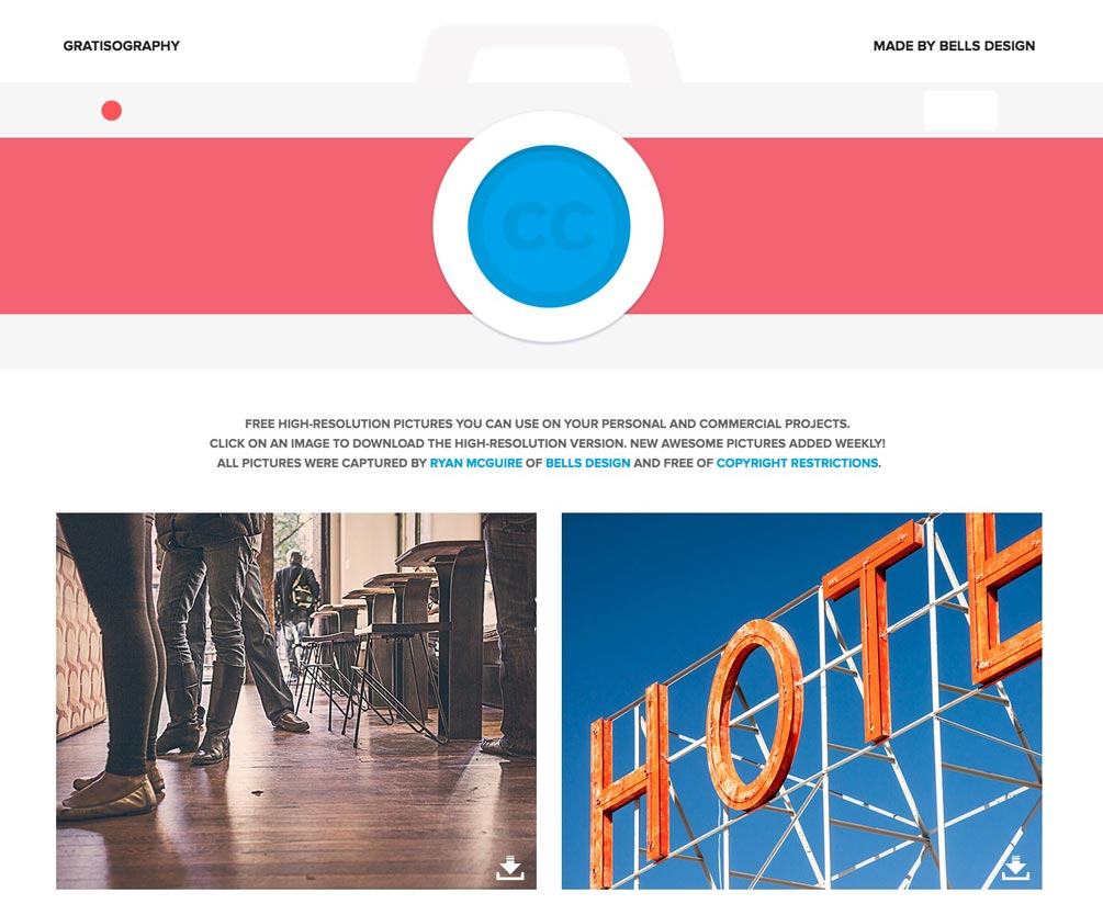 Gratisography: Web Project, Photography Resource, by Ryan McGuire