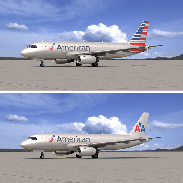 American Airlines Tail Design
