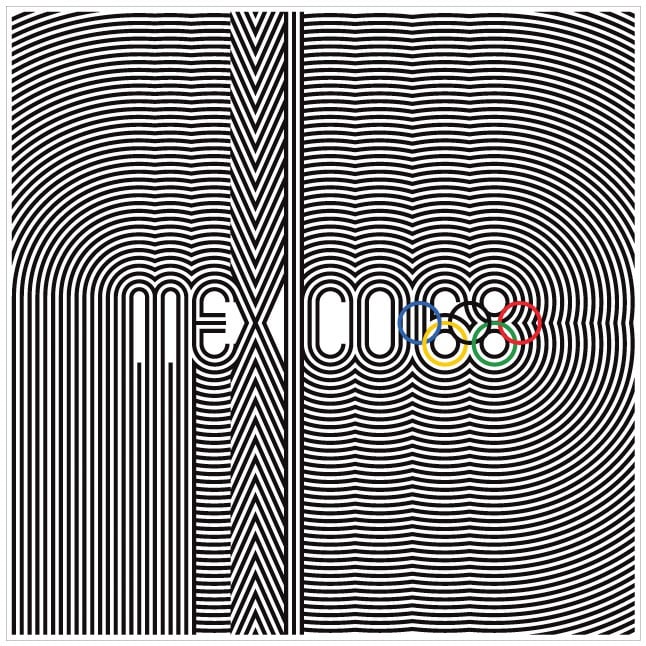 1968 Mexico Olympics Logo & Brand Identity by Lance Wyman