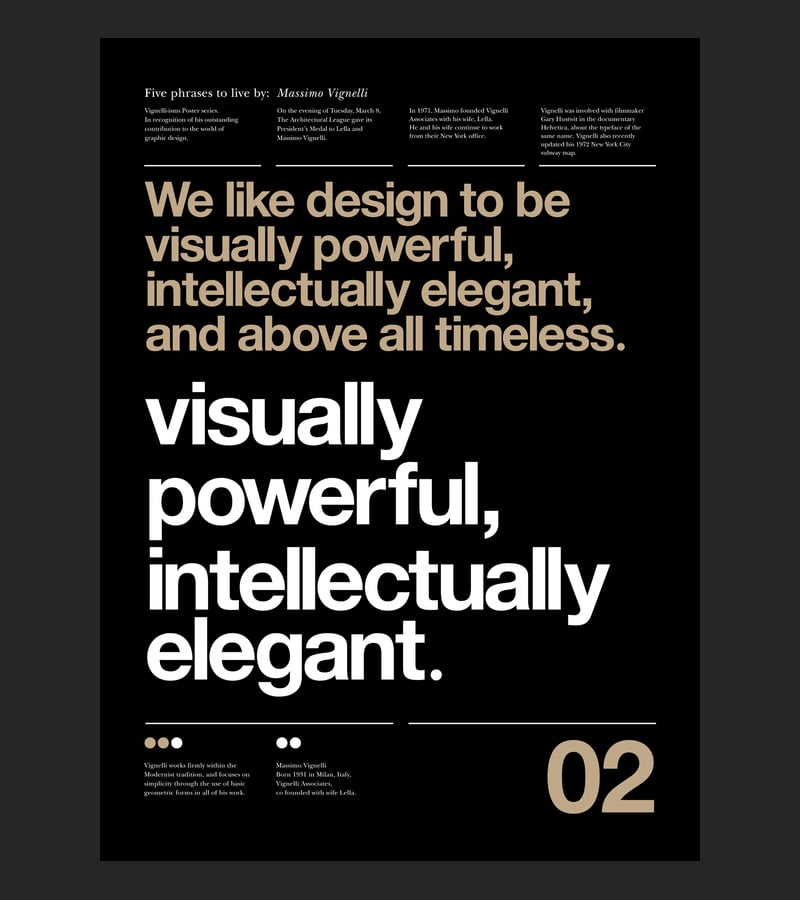 massimo vignelli helvetica