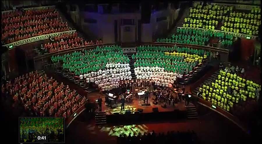 AC Academy sing at the Royal Albert Hall