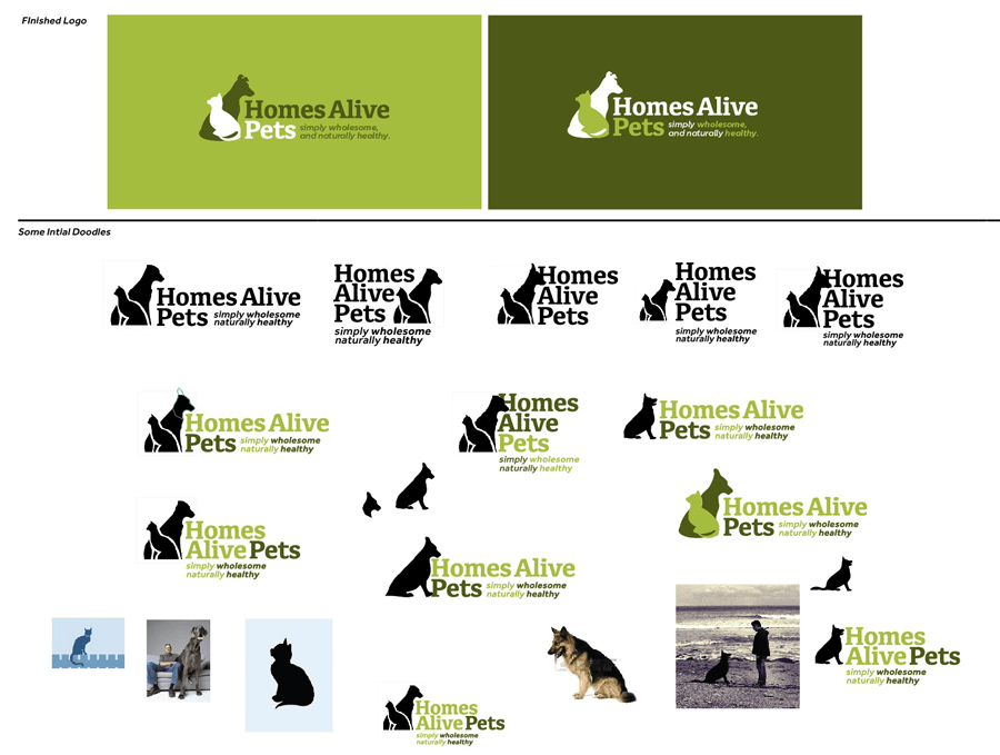 homes-alive-pets-cat-dog-logo-design-ideas