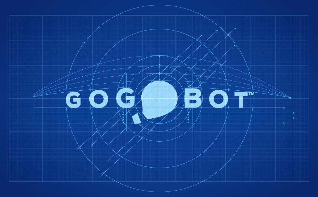 GoGoBot Blueprint Logo Design