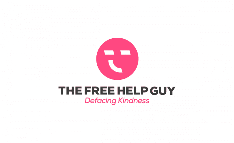 The Free Help Guy London's Anonymous Free Helper Logo Designed by The Logo Smith