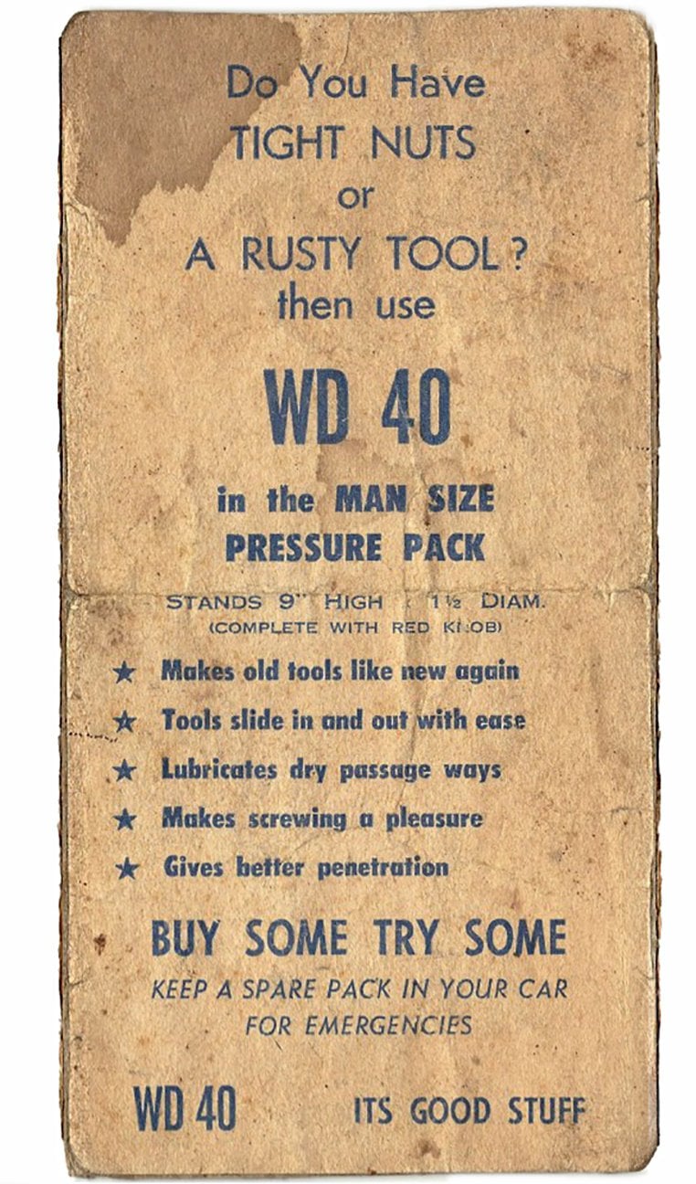 WD 40 Vintage Advert