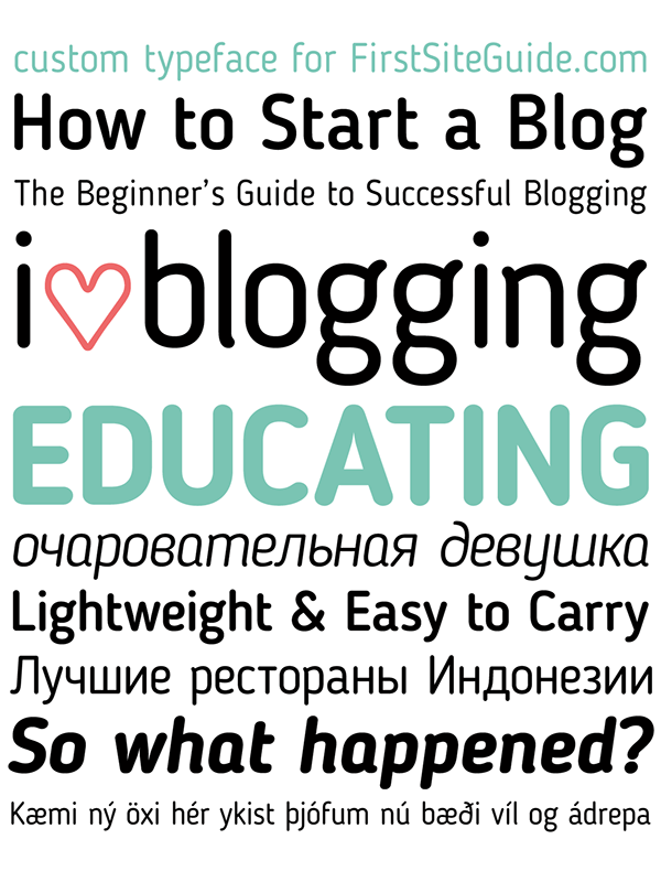 Free New Blogger Sans Font by Sergiy Tkachenko