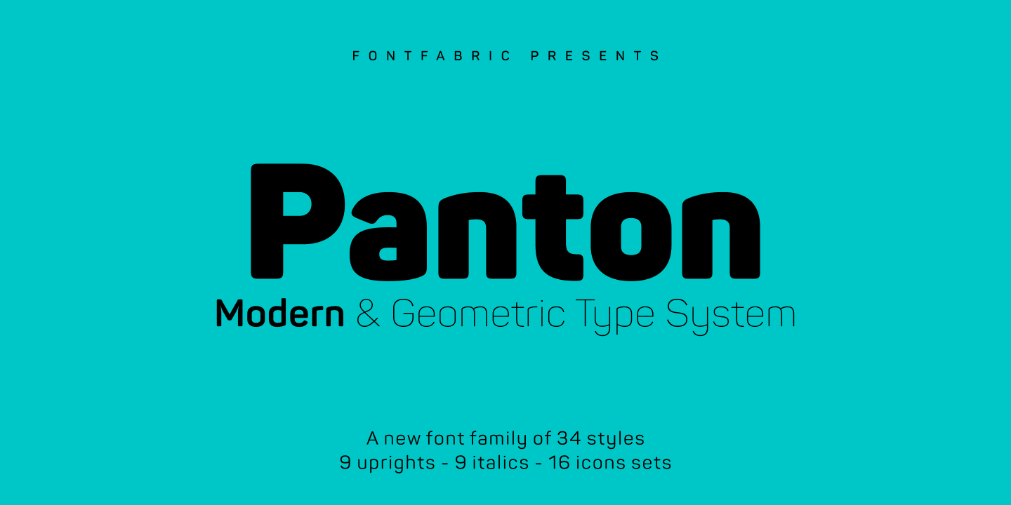 Panton Font Designed by FontFabric