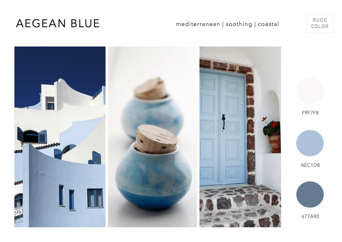 Rudecolor 2015 Color Trends Mood Boards for Designers