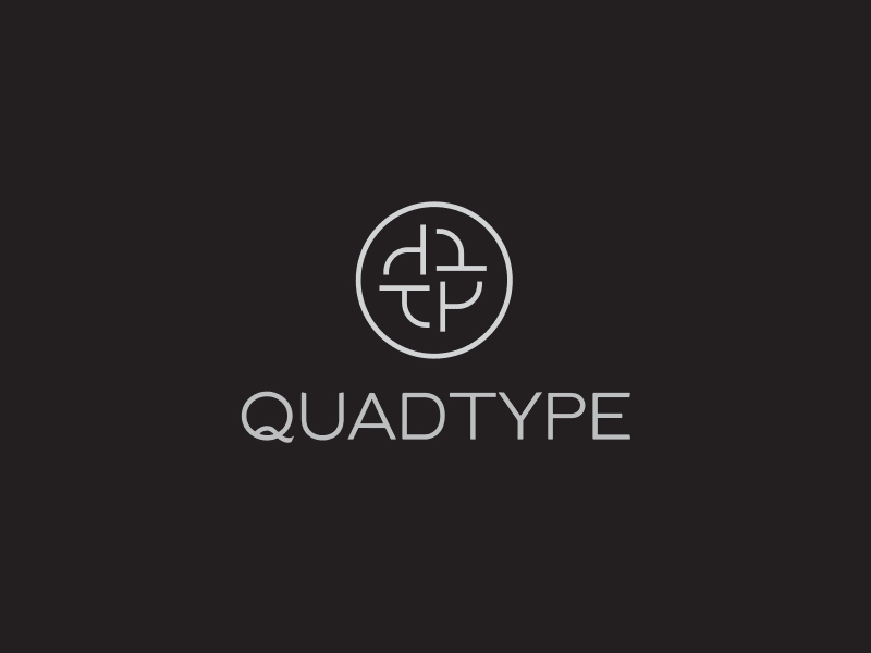 QuadType QT logo design for sale by The Logo Smith