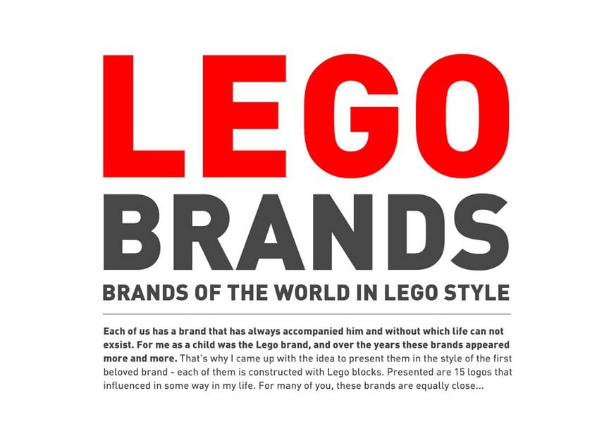 Famous Logos as Lego brands