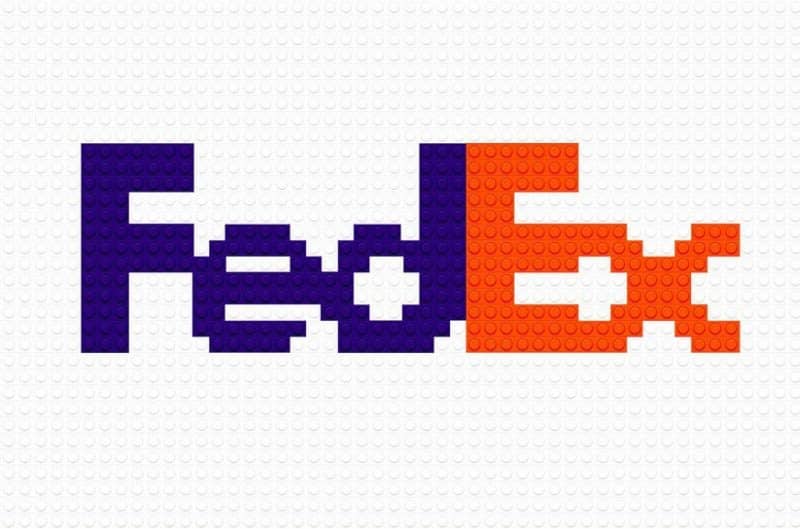 FedEx Logo as Lego brands