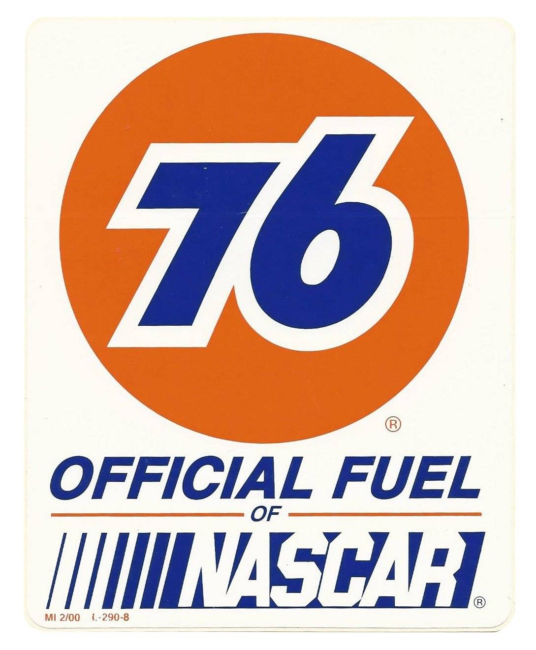 76 nascar vintage race logo decal sticker