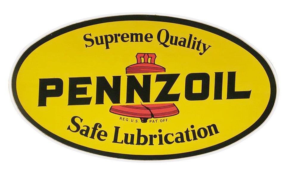 Pennzoil vintage race logo decal sticker