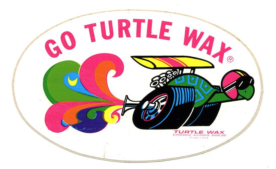 Go Turtle Wax Vintage Sticker