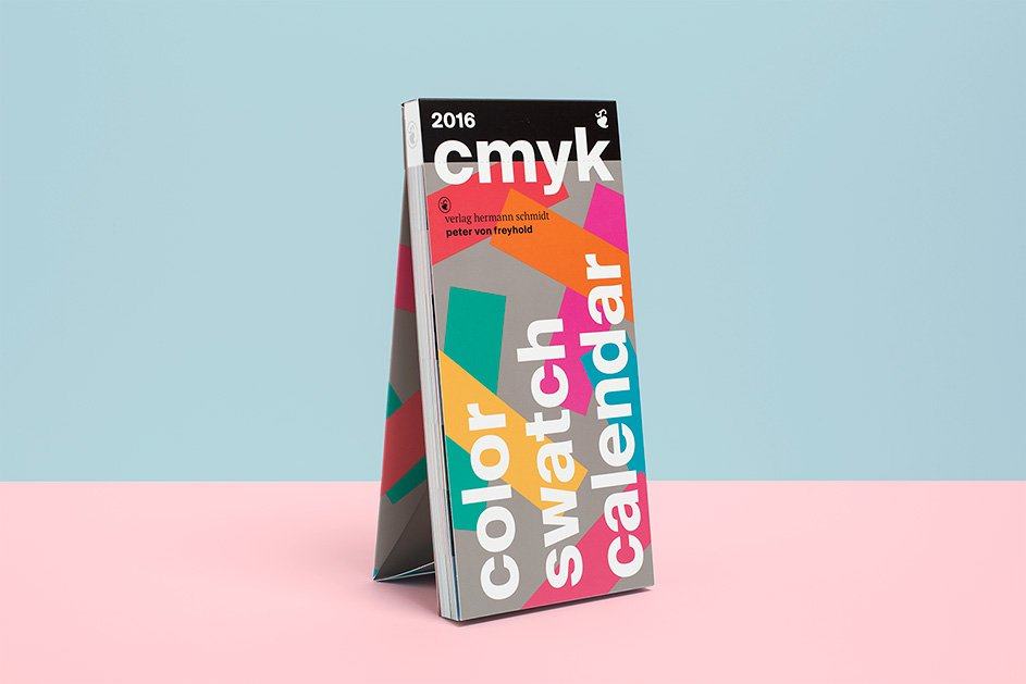 color cmyk swatch calendar 2016 Designed by Peter von Freyhold