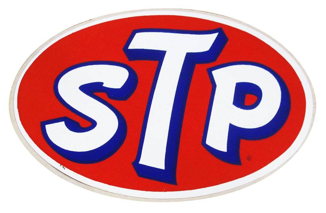 stp vintage race logo decal sticker