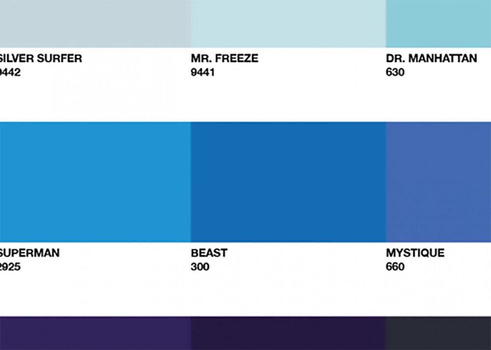 Graphic Design Color Swatch Poster