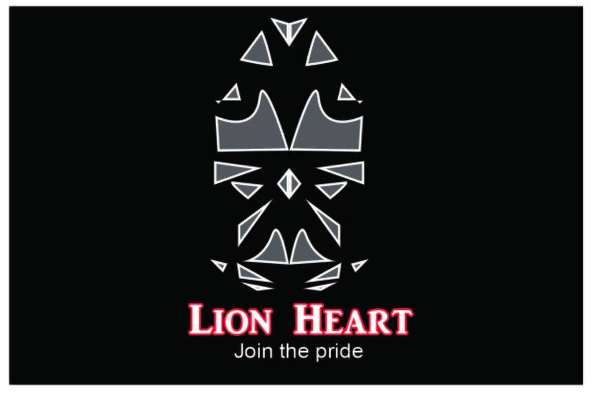 Lion Heart Logo and Graphic Design