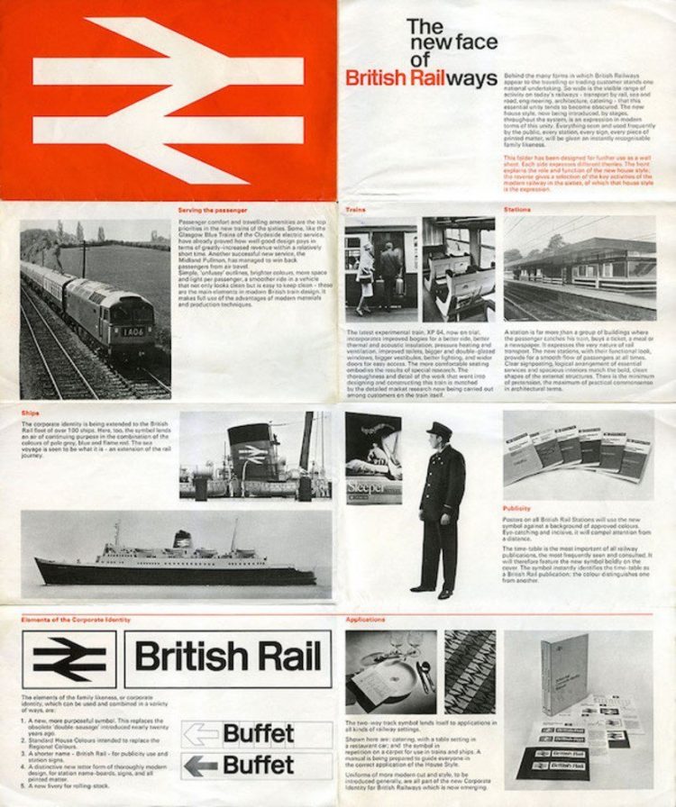 Reproduction Of Iconic British Rail Corporate Identity Manual