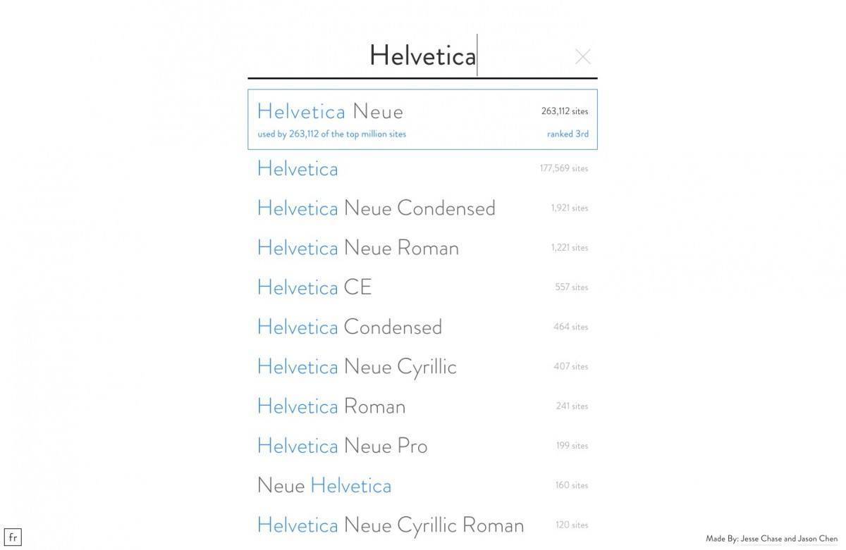 Helvetica Font on Font reach