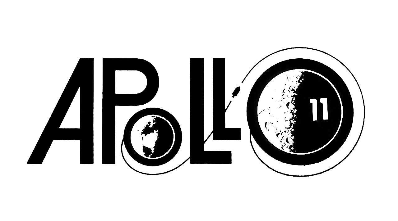 Apollo 11 Mission Logo Design as used in Vintage NASA Brochure