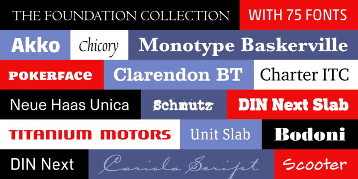 The Foundation Typeface Collection from Monotype
