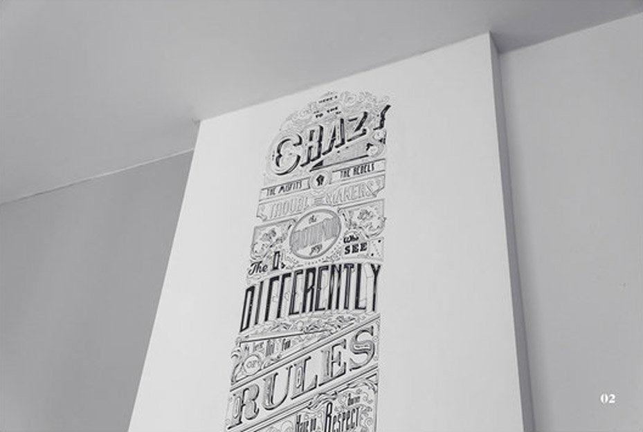 Steve Jobs Tribute Typographic Poster