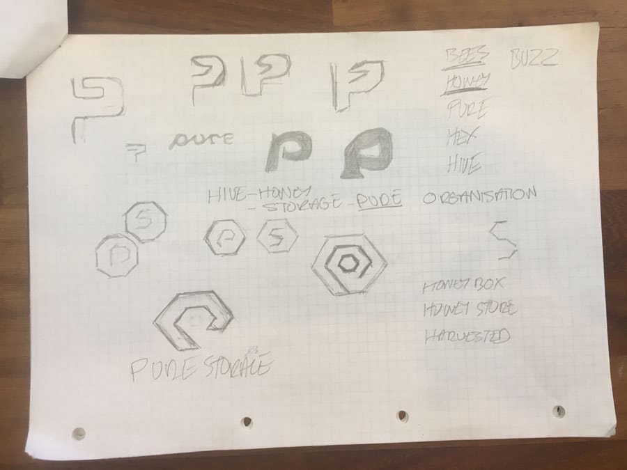 Pure P Ideas and Sketches by The Logo Smith