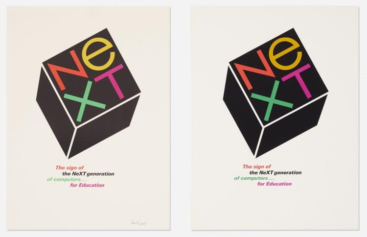 Paul Rand NeXT Logo Poster the art of design september 2018 paul rand next collection wright auction