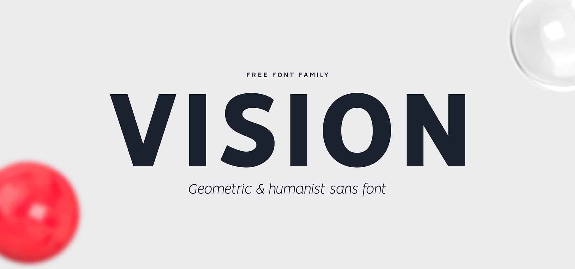 Vision free font family designed by Pixel Surplus and Bydani