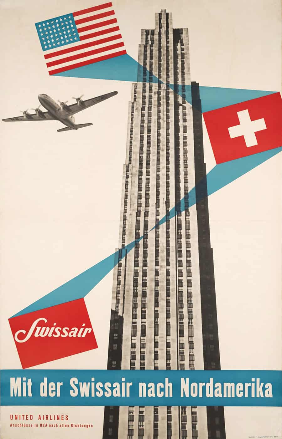 Original Vintage Swissair Poster Designs from Galerie123