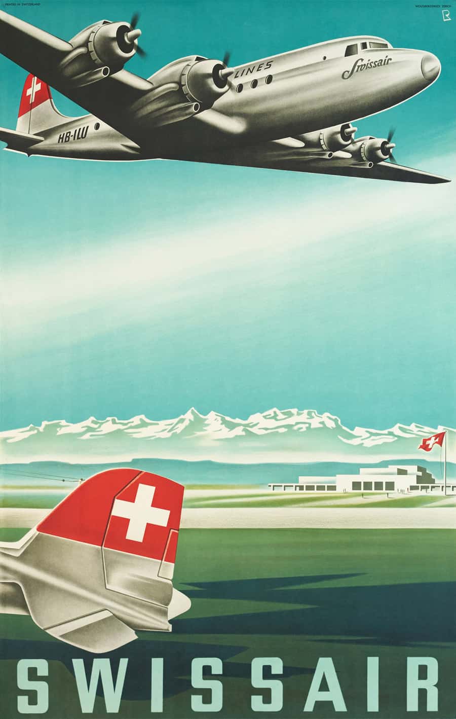 Original Vintage Swissair Poster Designs from Galerie123